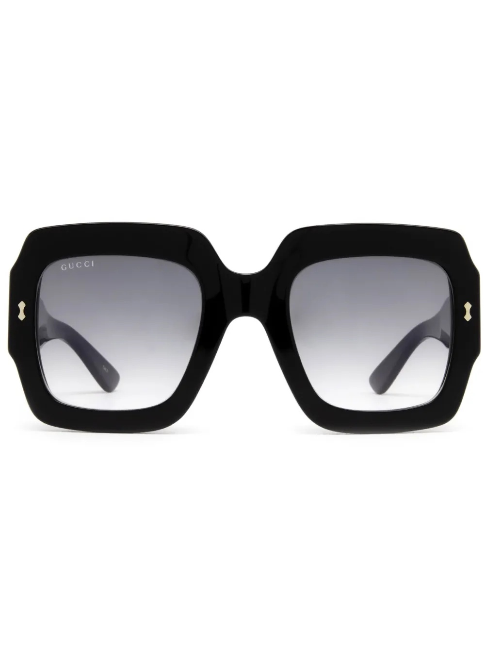 Gucci Eyewear Zonnebril met oversized montuur Zwart