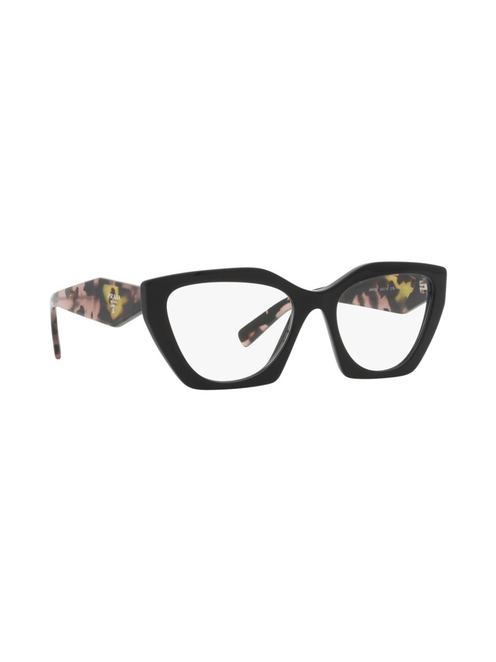 Prada Eyewear Bril met schildpadschild design - Zwart