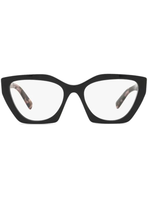 Lunettes de vue à effet écaille de tortue - Prada Eyewear - Modalova