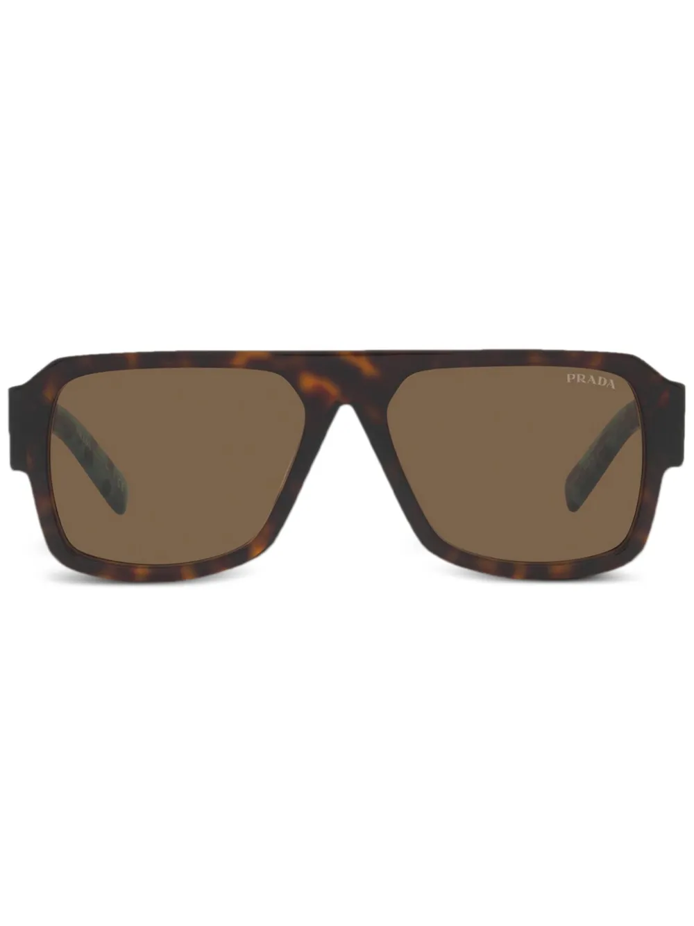 Prada Square-frame Sunglasses In Brown