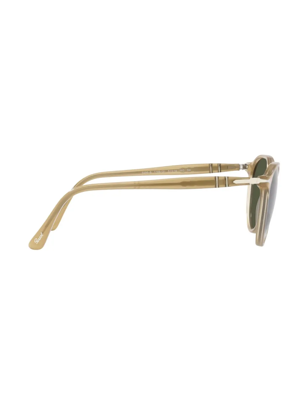 Persol Zonnebril met rond montuur Beige