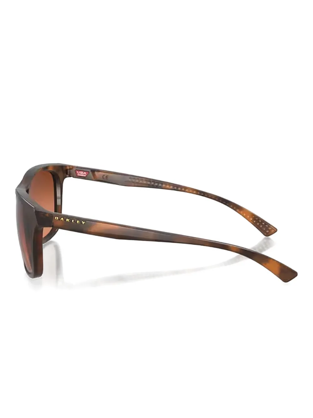 Oakley Leadline matte tortoise rectangle sunglasses Bruin