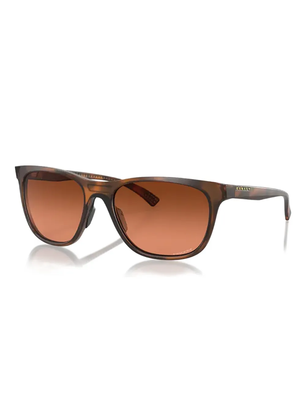 Oakley Leadline matte tortoise rectangle sunglasses Bruin