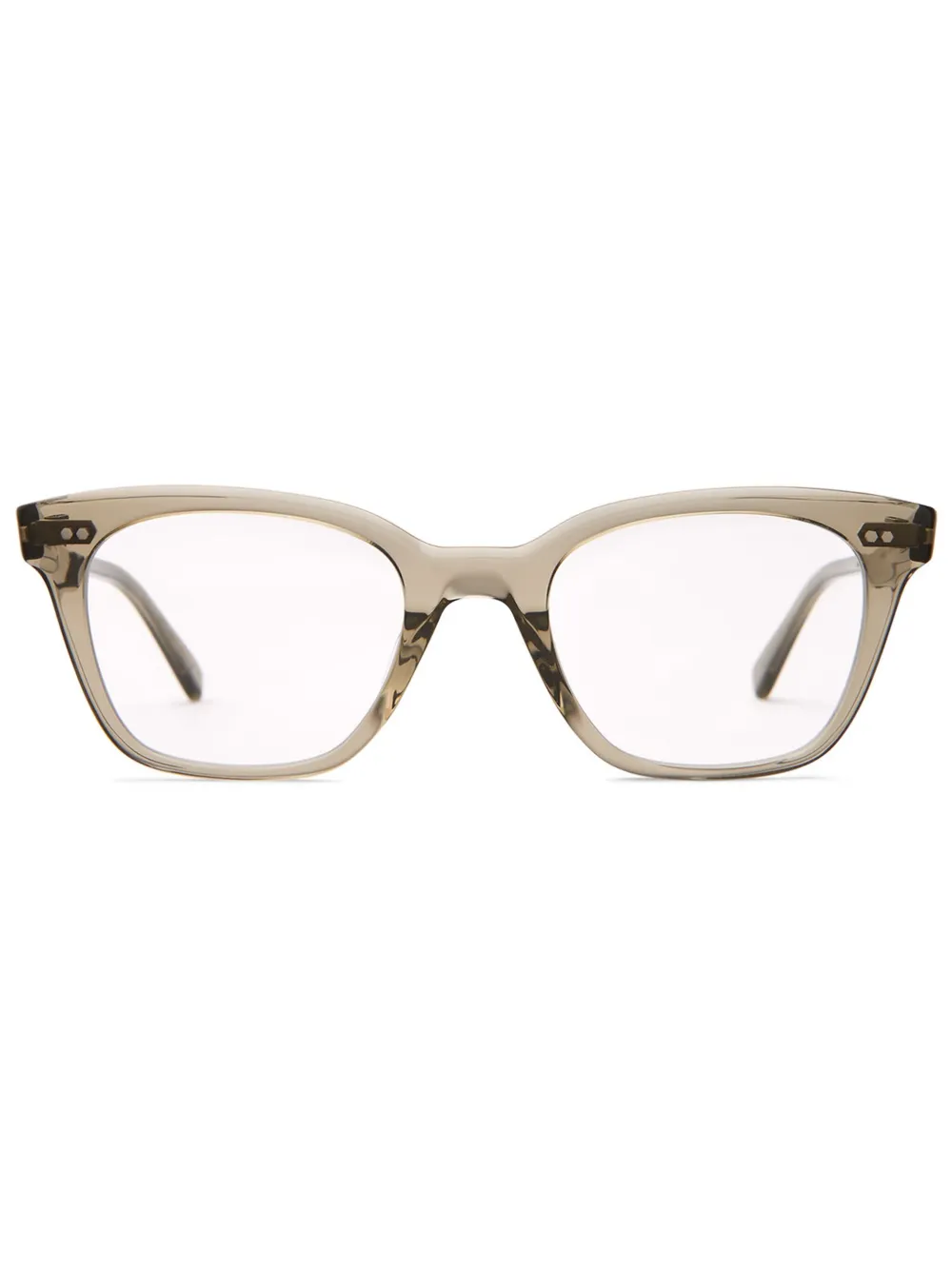 Mr Leight Morgan C Square-frame Glasses In Hunter-matte Platinum