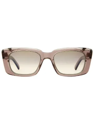 Gucci Eyewear リムレス スクエアサングラス | ブラウン | FARFETCH JP