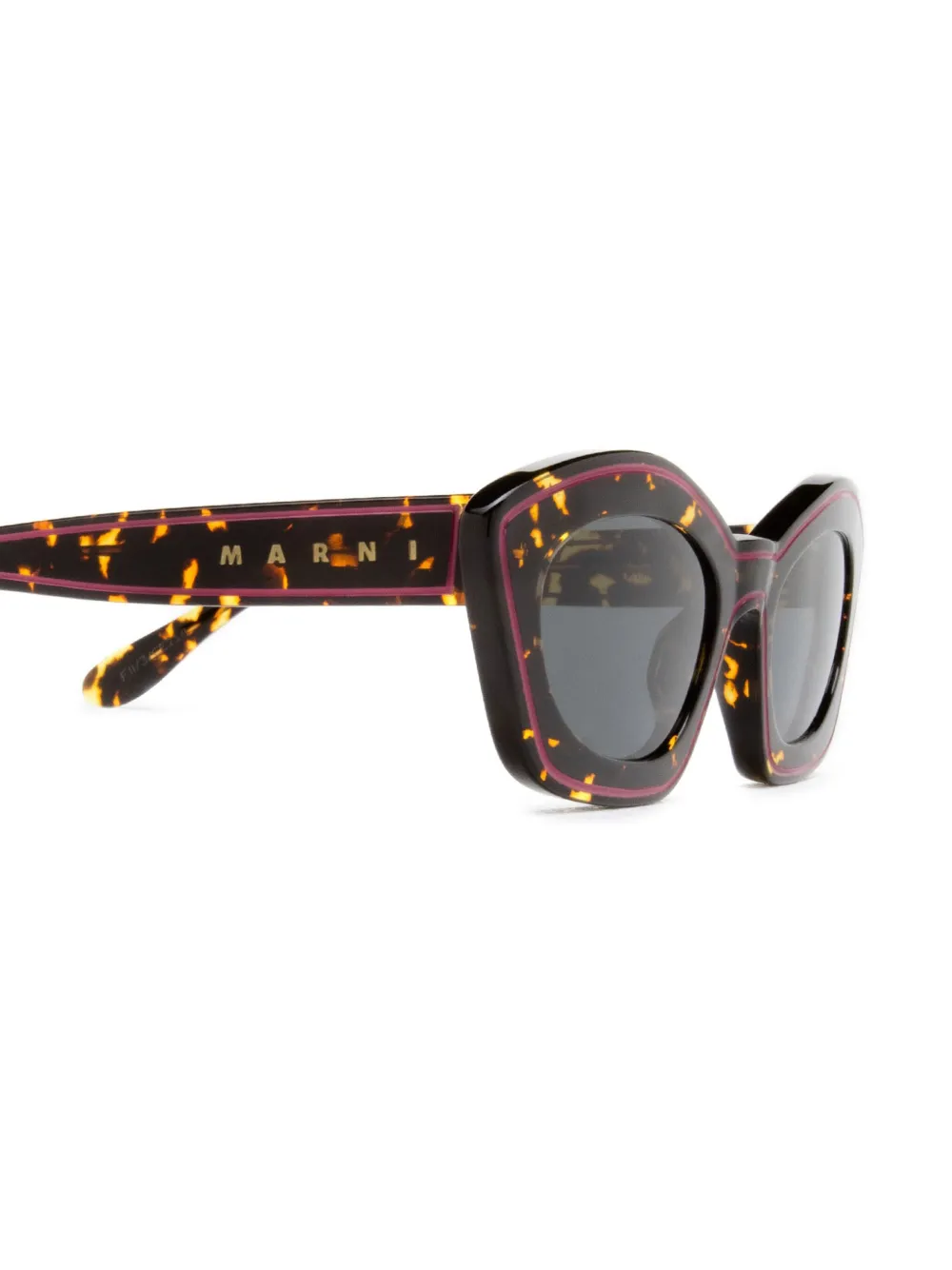 Marni Eyewear Kea Island zonnebril Bruin