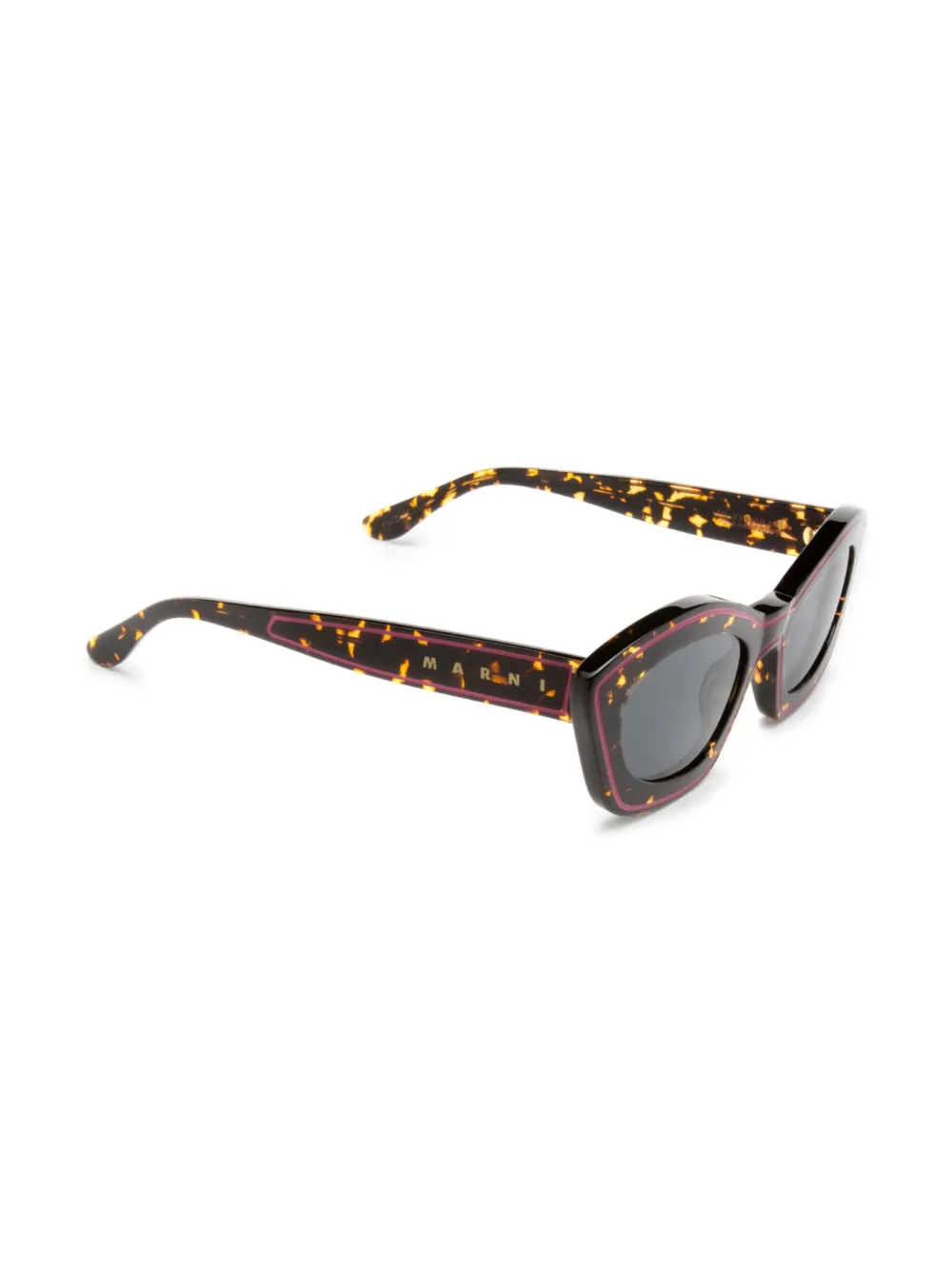 Marni Eyewear Kea Island zonnebril - Bruin