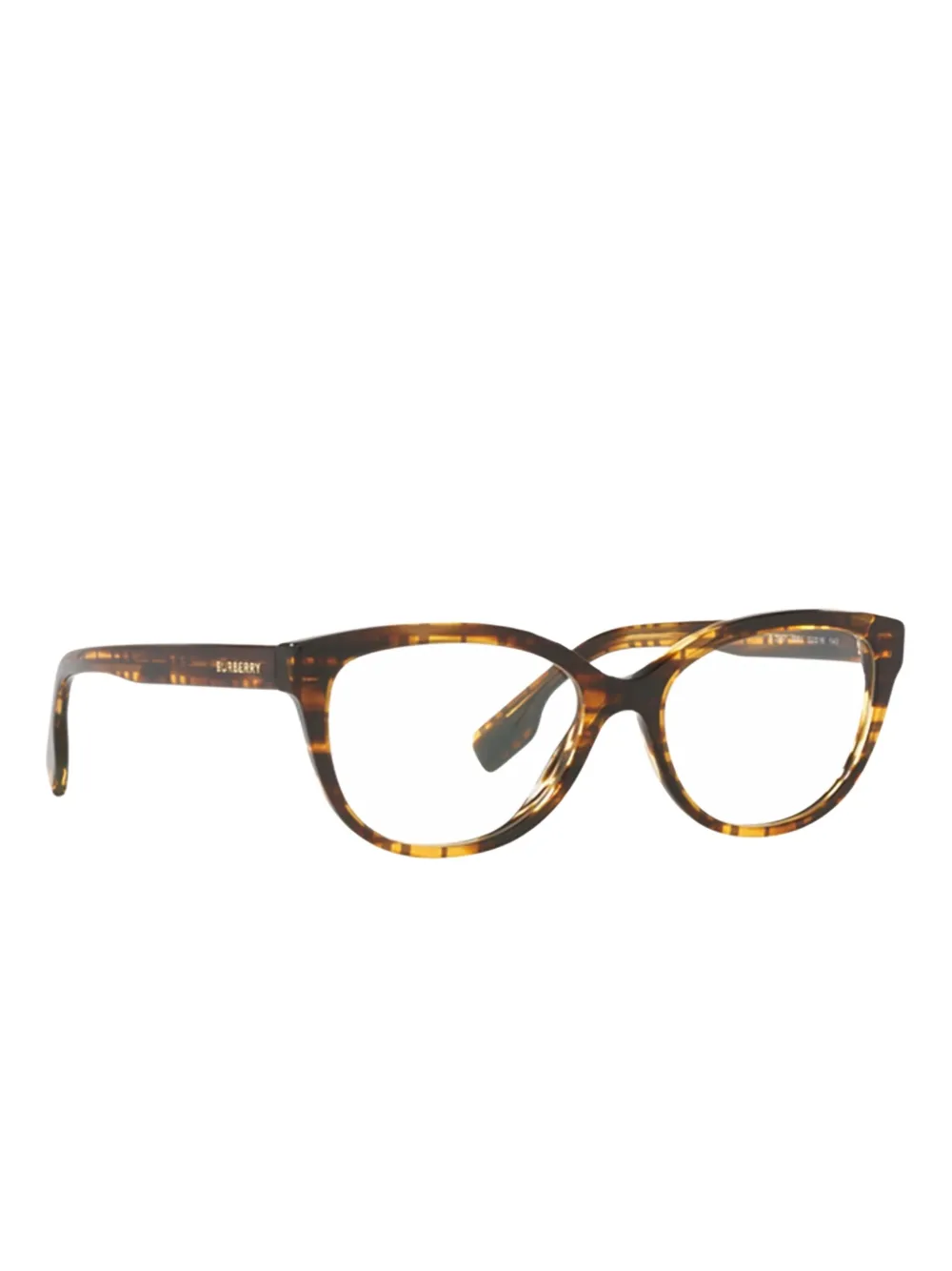  Burberry Eyewear Esme Top-check Glasses - Brown 
