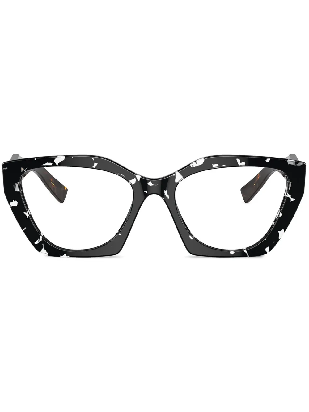 Prada Eyewear tortoiseshell-effect glasses | Black | Image 1