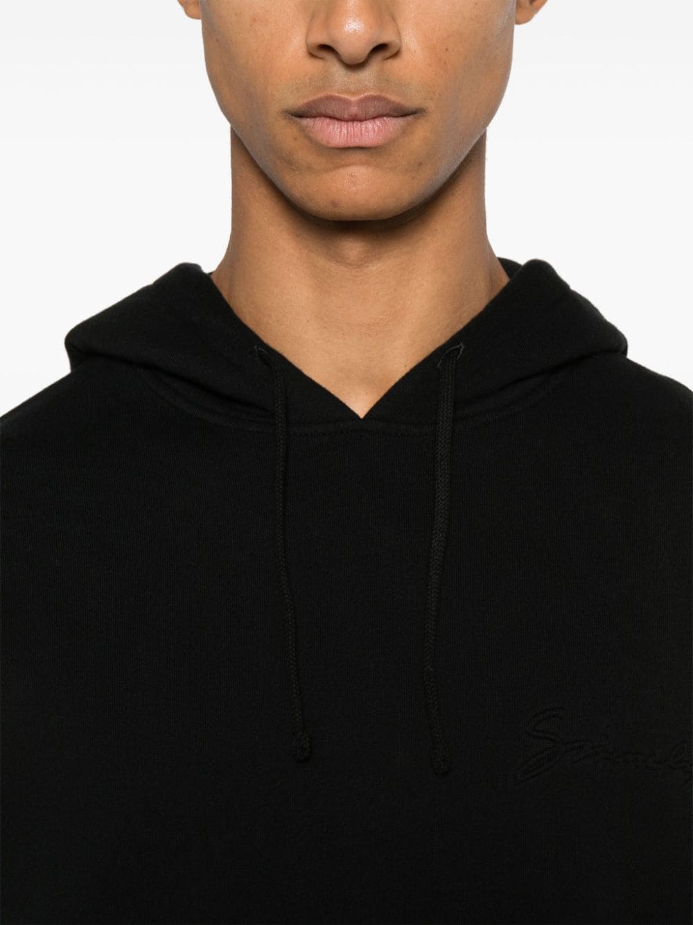 Shop Givenchy Logo-embossed Hoodie In Black