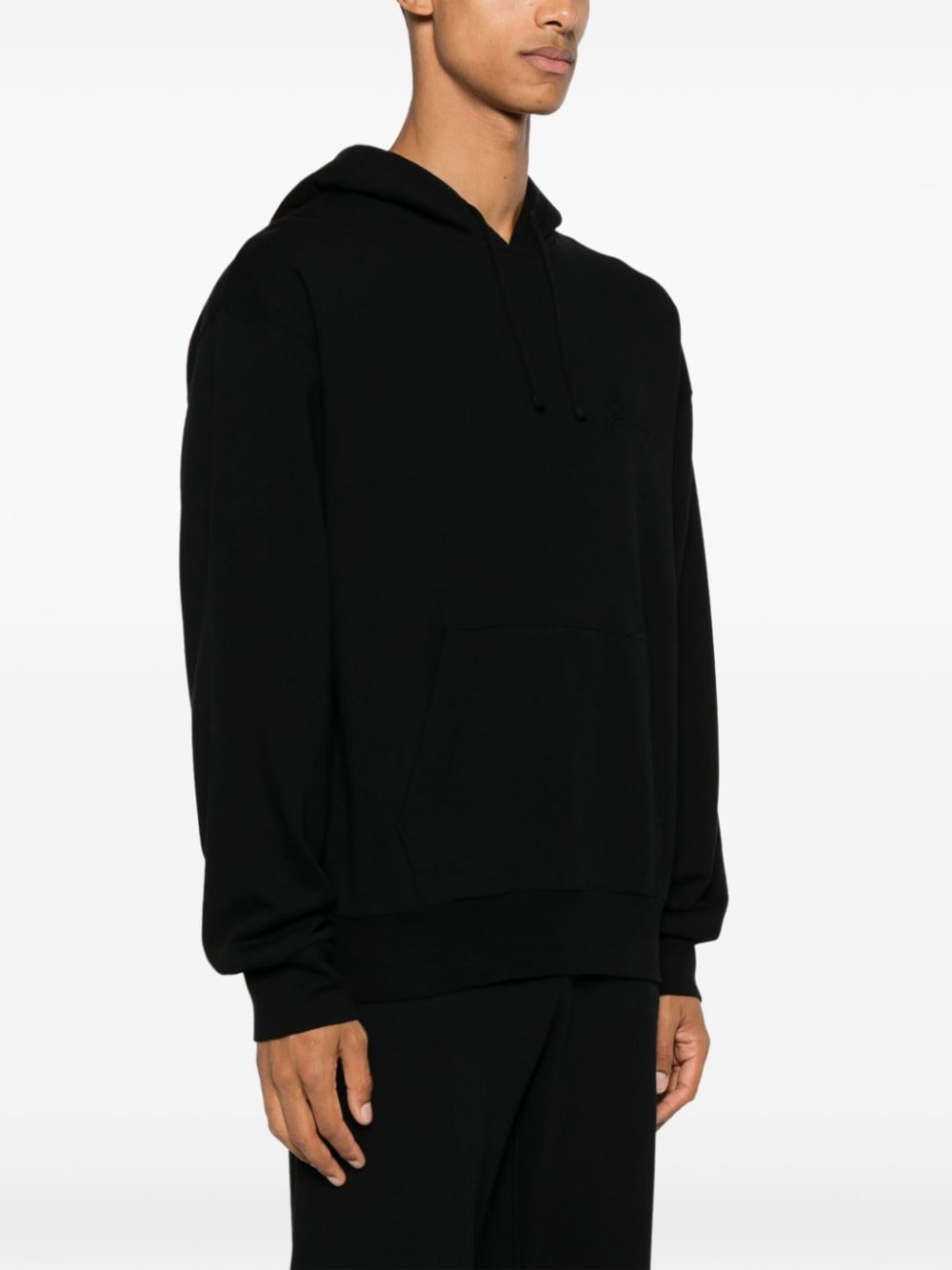 Shop Givenchy Logo-embossed Hoodie In Black