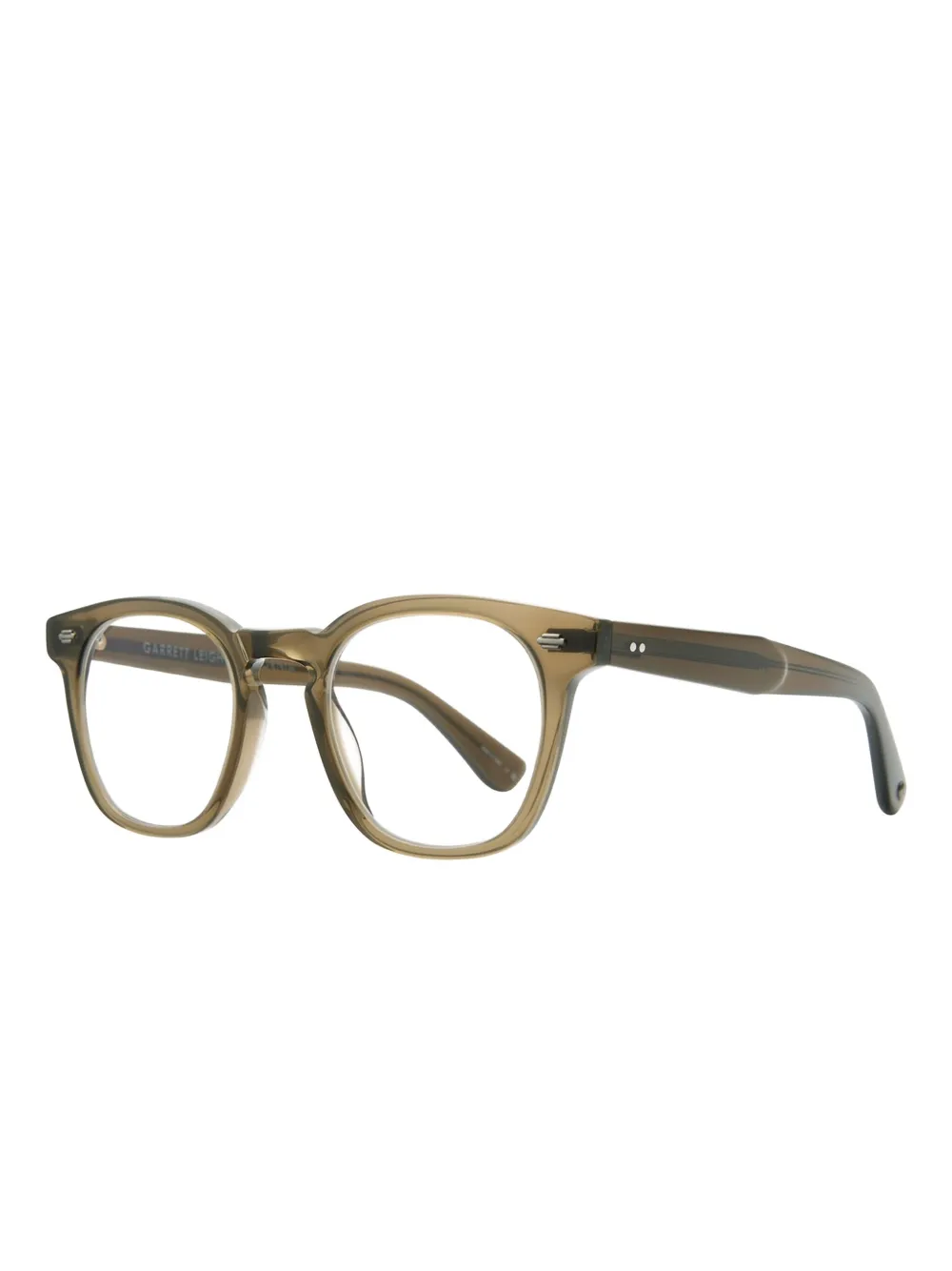 Garrett Leight Byrne round glasses Groen