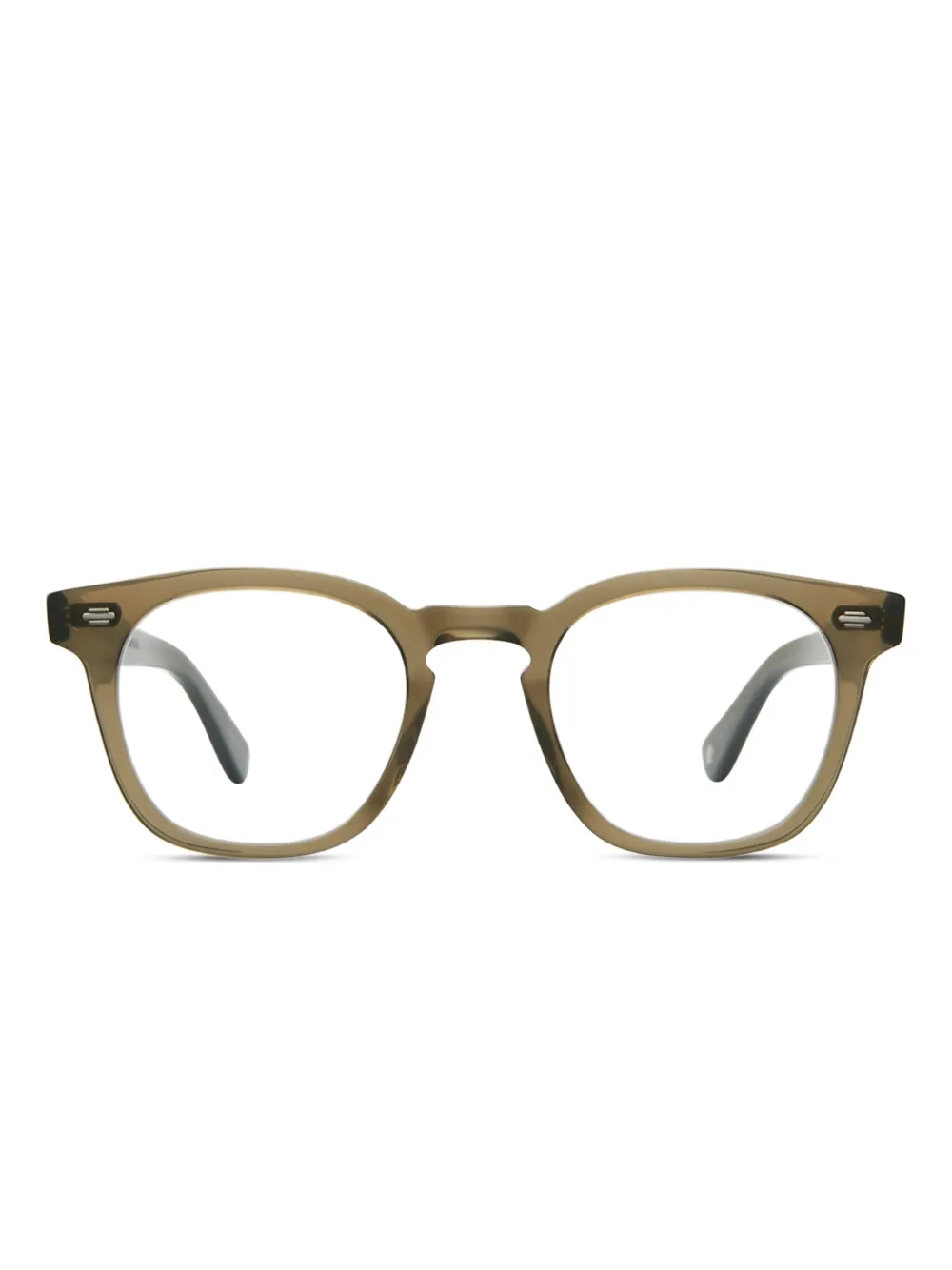 Garrett Leight Byrne bril met rond montuur Groen