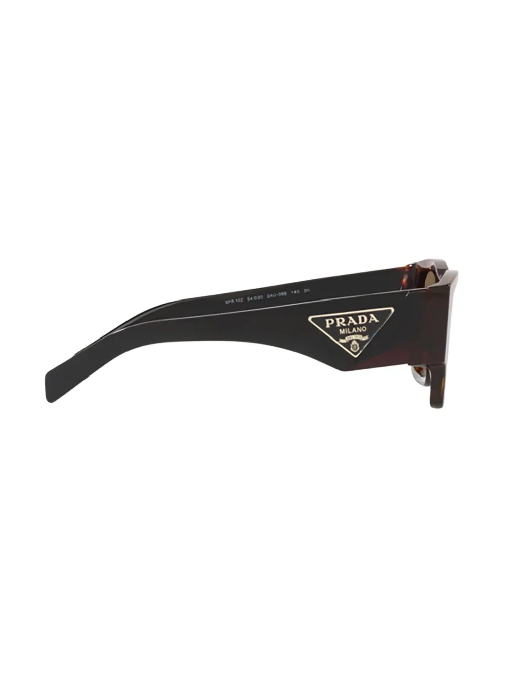 Prada Eyewear Zonnebril met vierkant montuur Bruin