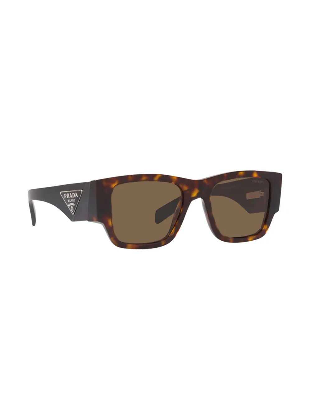 Prada Eyewear Zonnebril met vierkant montuur Bruin