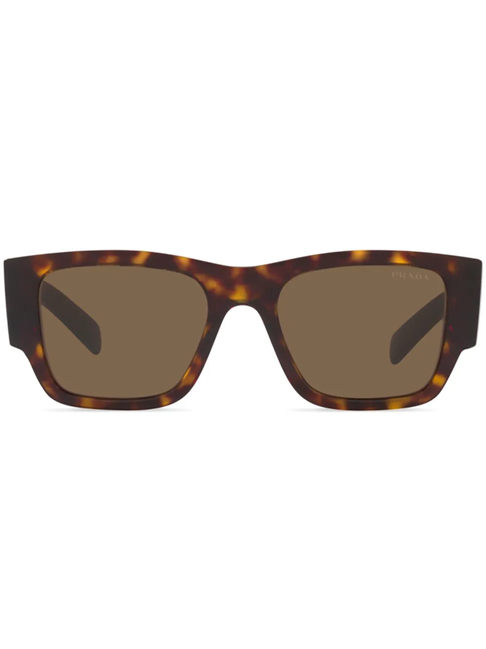 Prada Eyewear Zonnebril met vierkant montuur Bruin