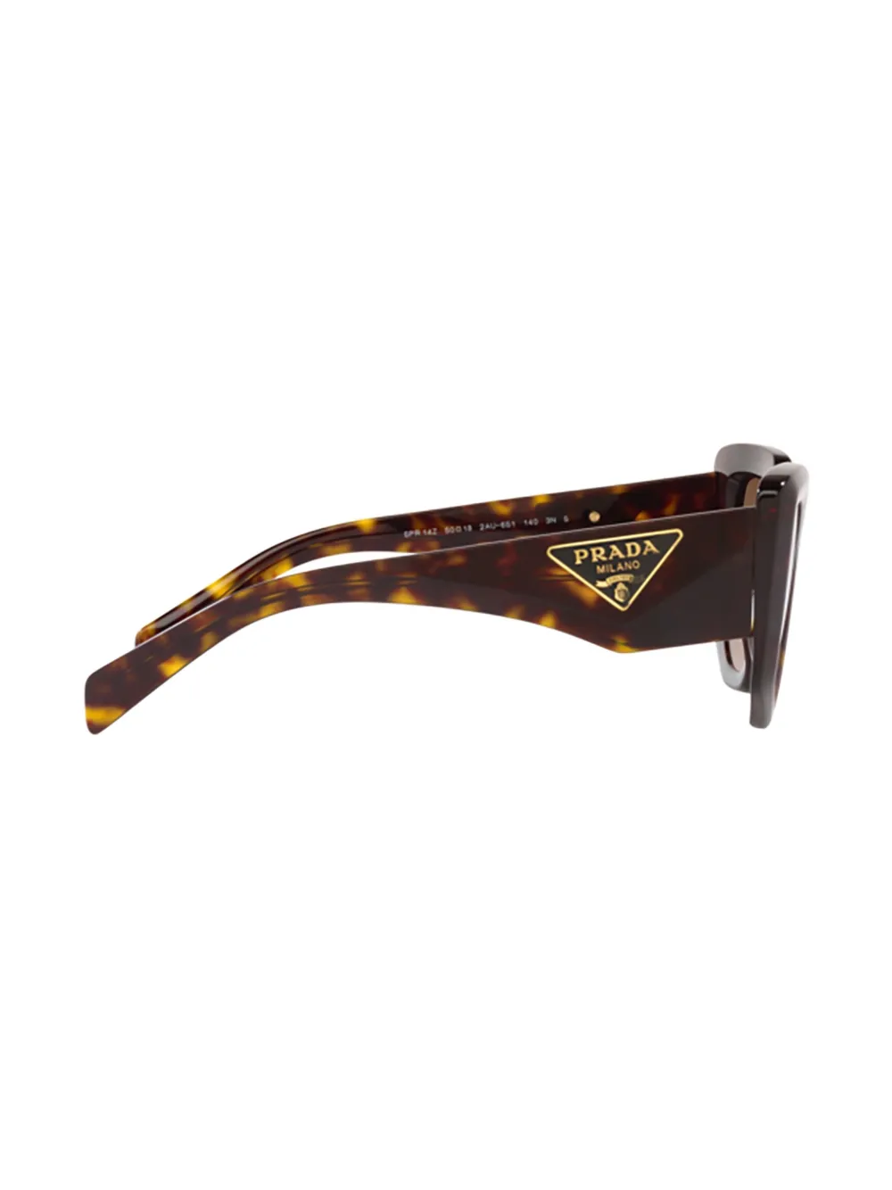 PRADA TORTOISESHELL-EFFECT SQUARE SUNGLASSES