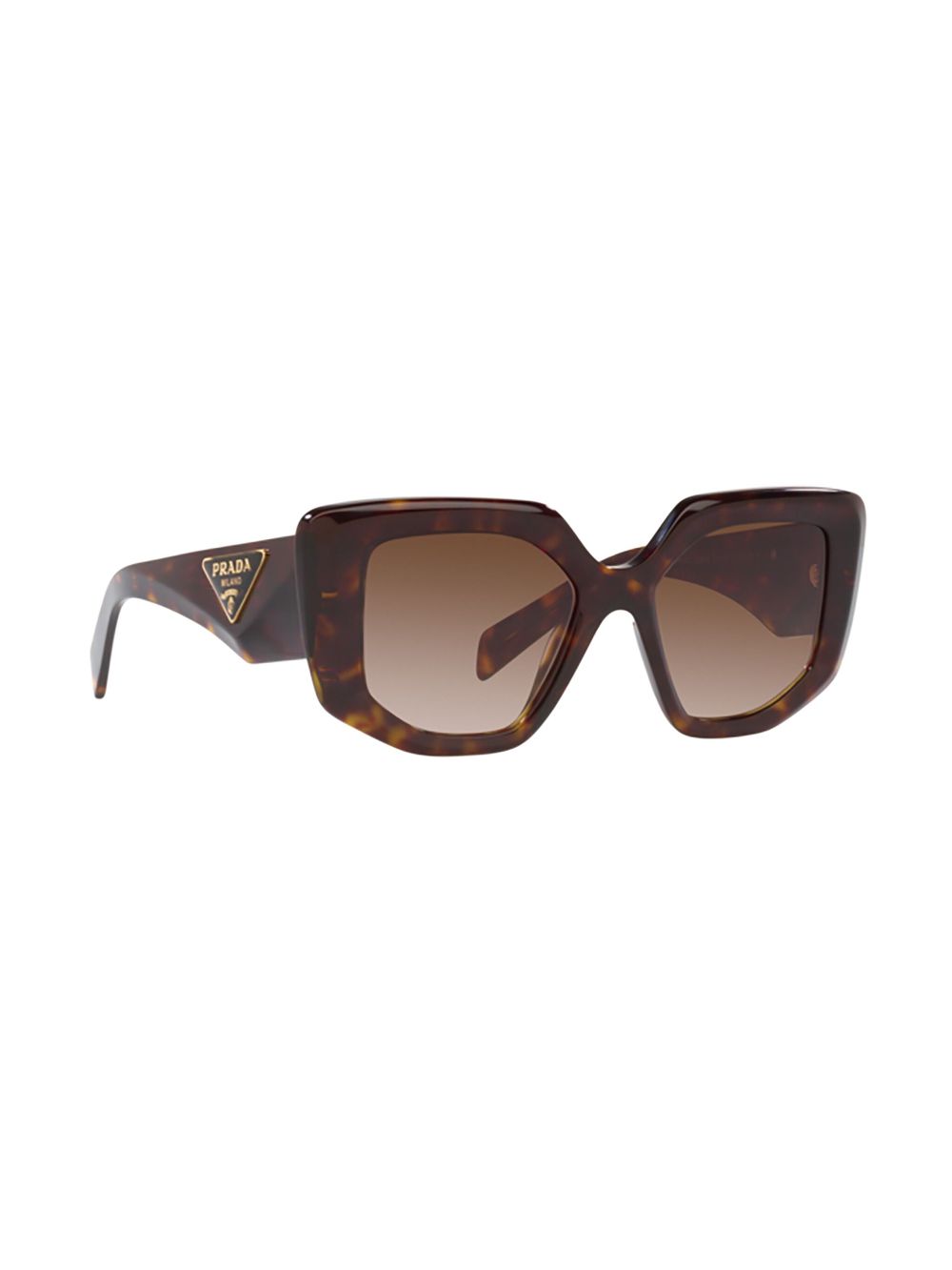 Prada Eyewear Zonnebril met vierkant montuur - Bruin