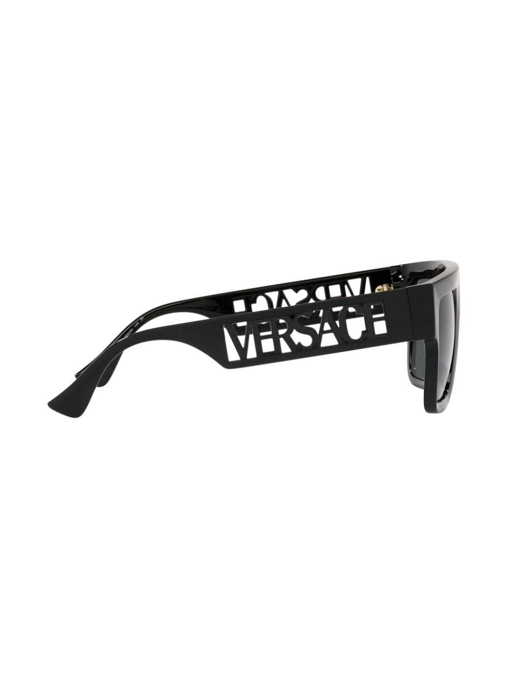 Versace Eyewear Zonnebril met rechthoekig montuur Zwart