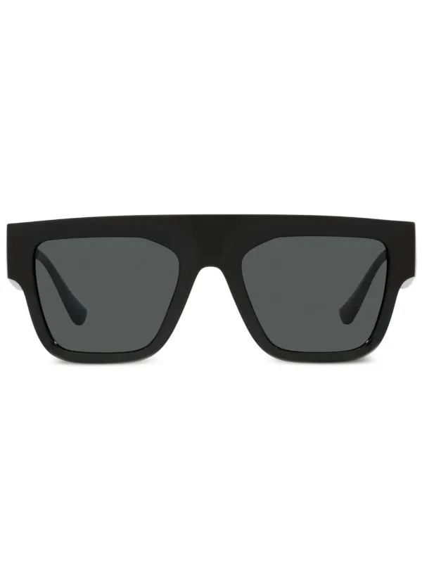 Versace Eyewear スクエアフレーム サングラス | ブラック | FARFETCH JP 