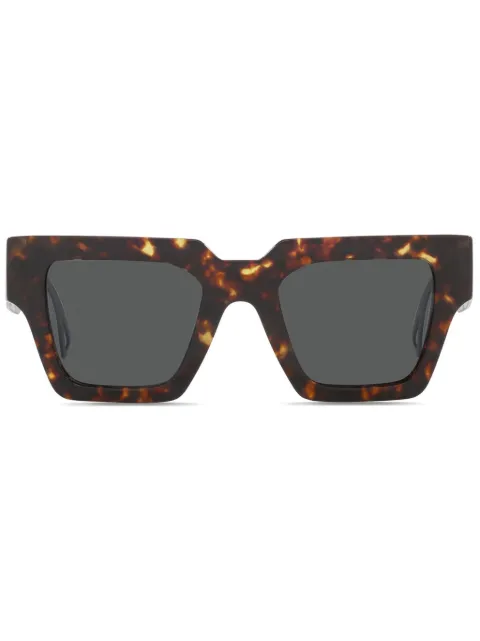 Versace Eyewear نظارة شمس بفتحات وشعار الماركة