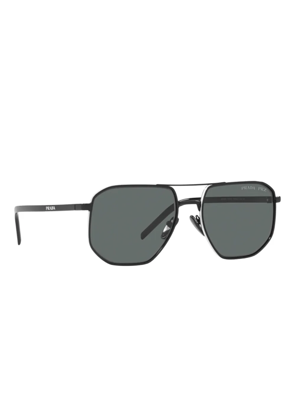 Prada Eyewear Zonnebril met piloten montuur Zwart