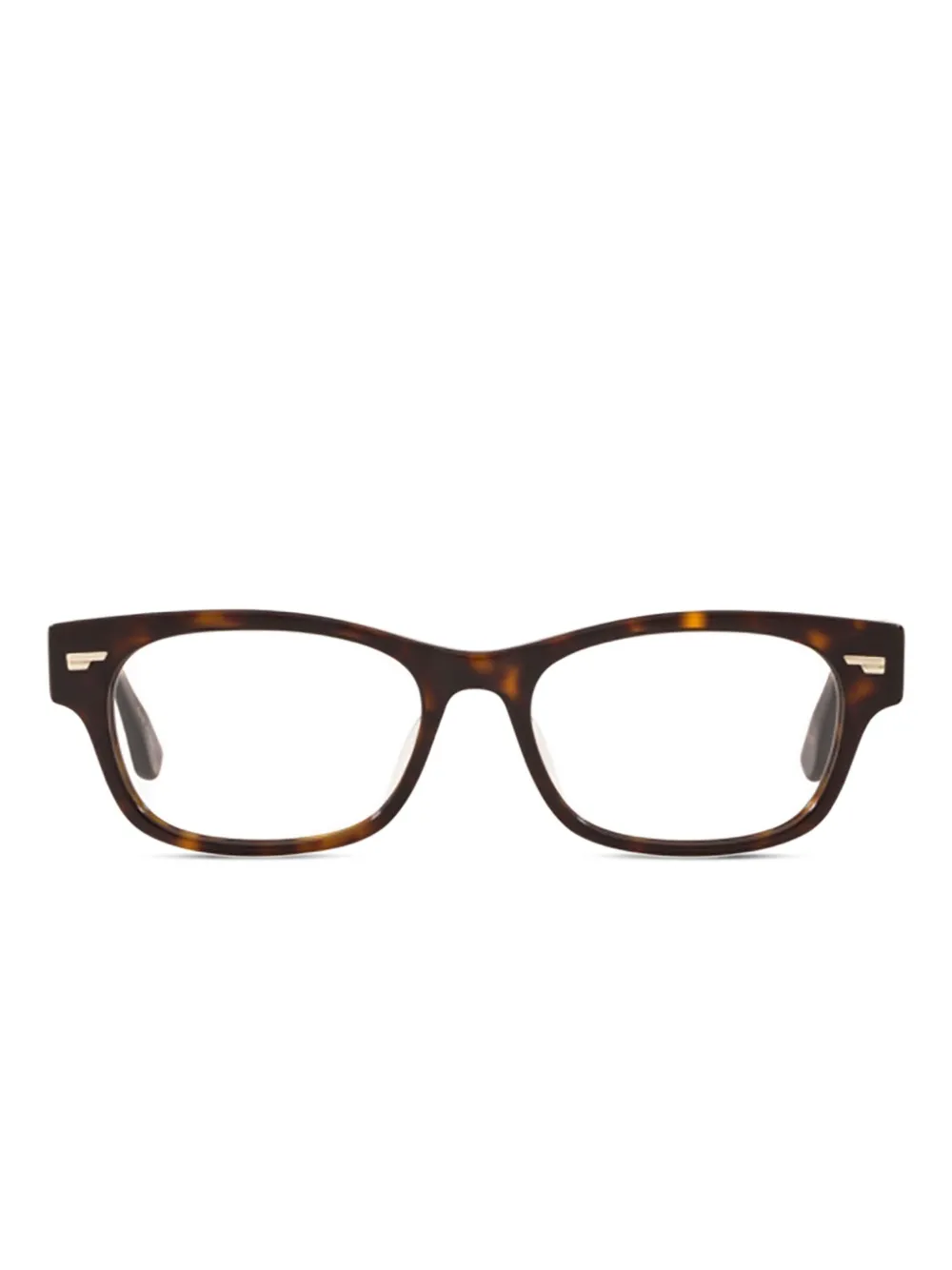 Oliver Peoples Occhiali Denton rettangolari - Marrone