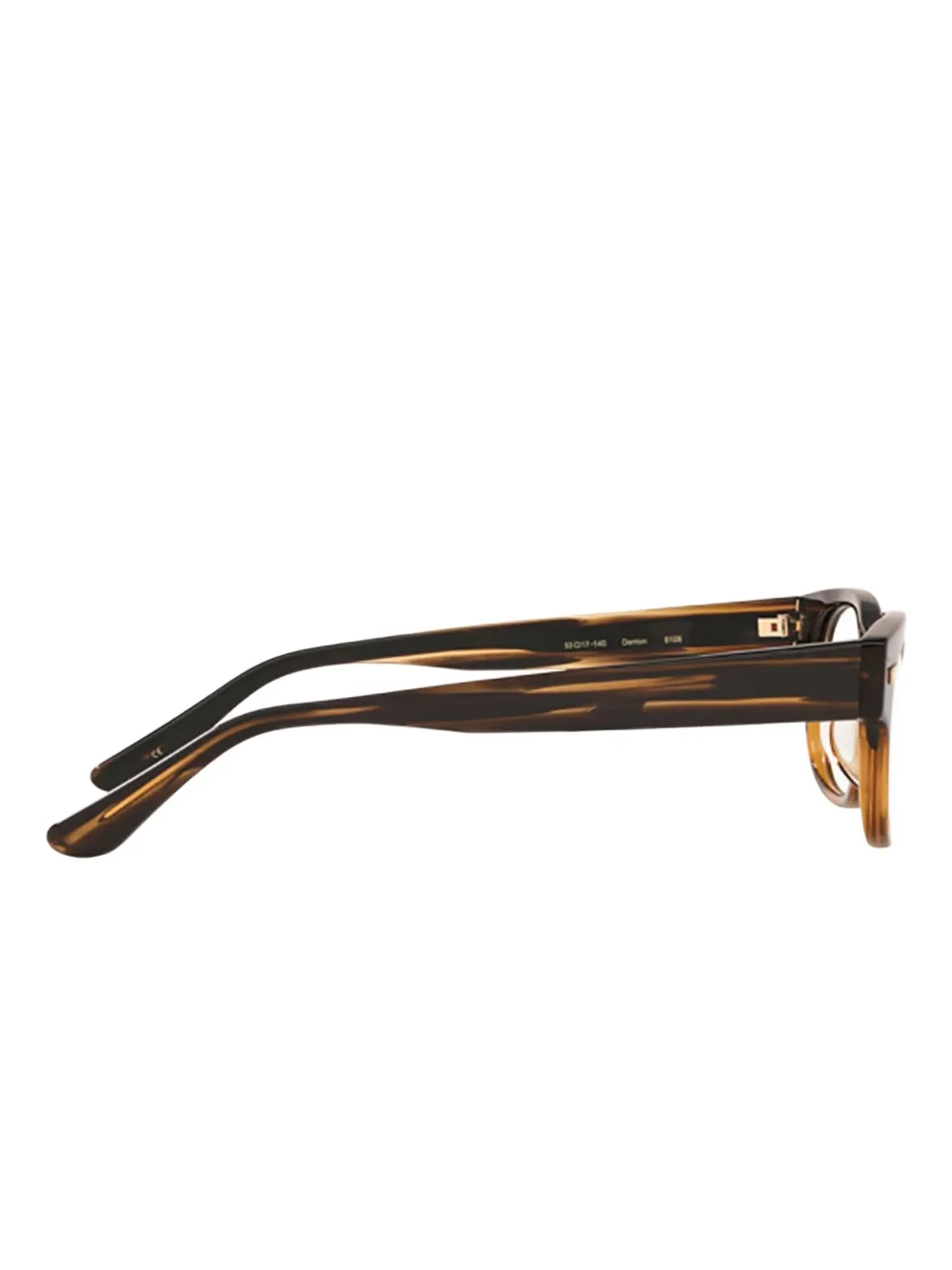 Oliver Peoples Denton bril met rechthoekig montuur Bruin