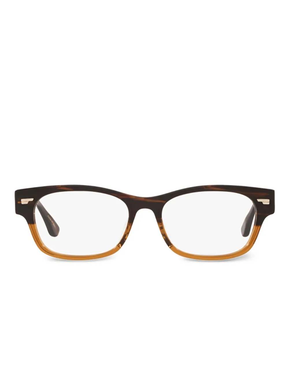 Oliver Peoples Occhiali Denton rettangolari - Marrone