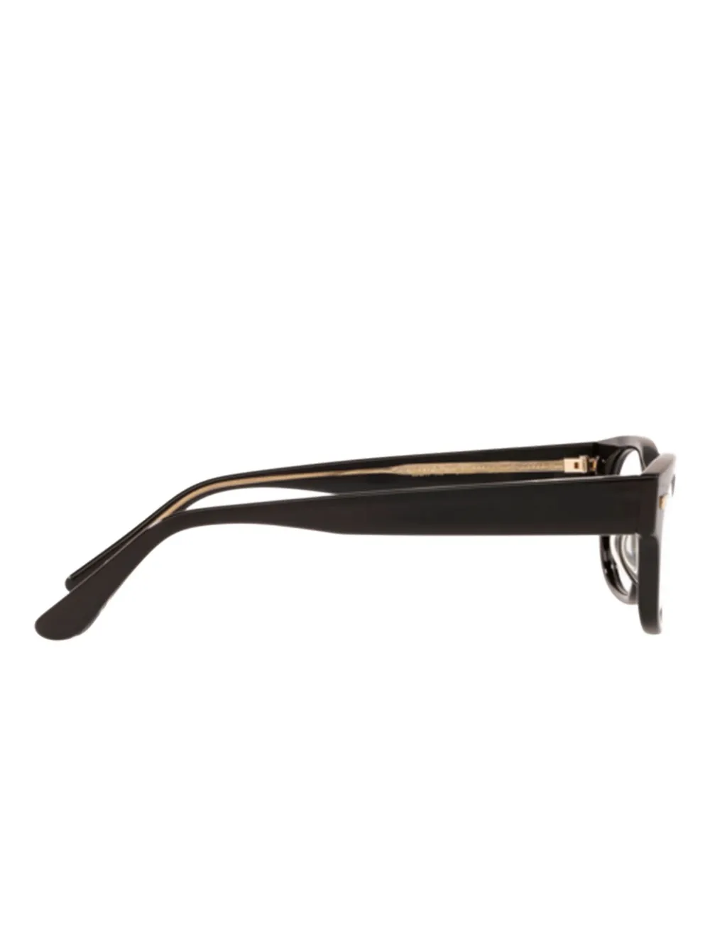 Oliver Peoples Denton bril met rechthoekig montuur Zwart