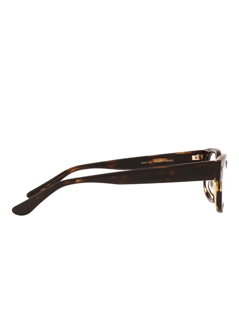 Oliver Peoples Denton bril met rechthoekig montuur Bruin