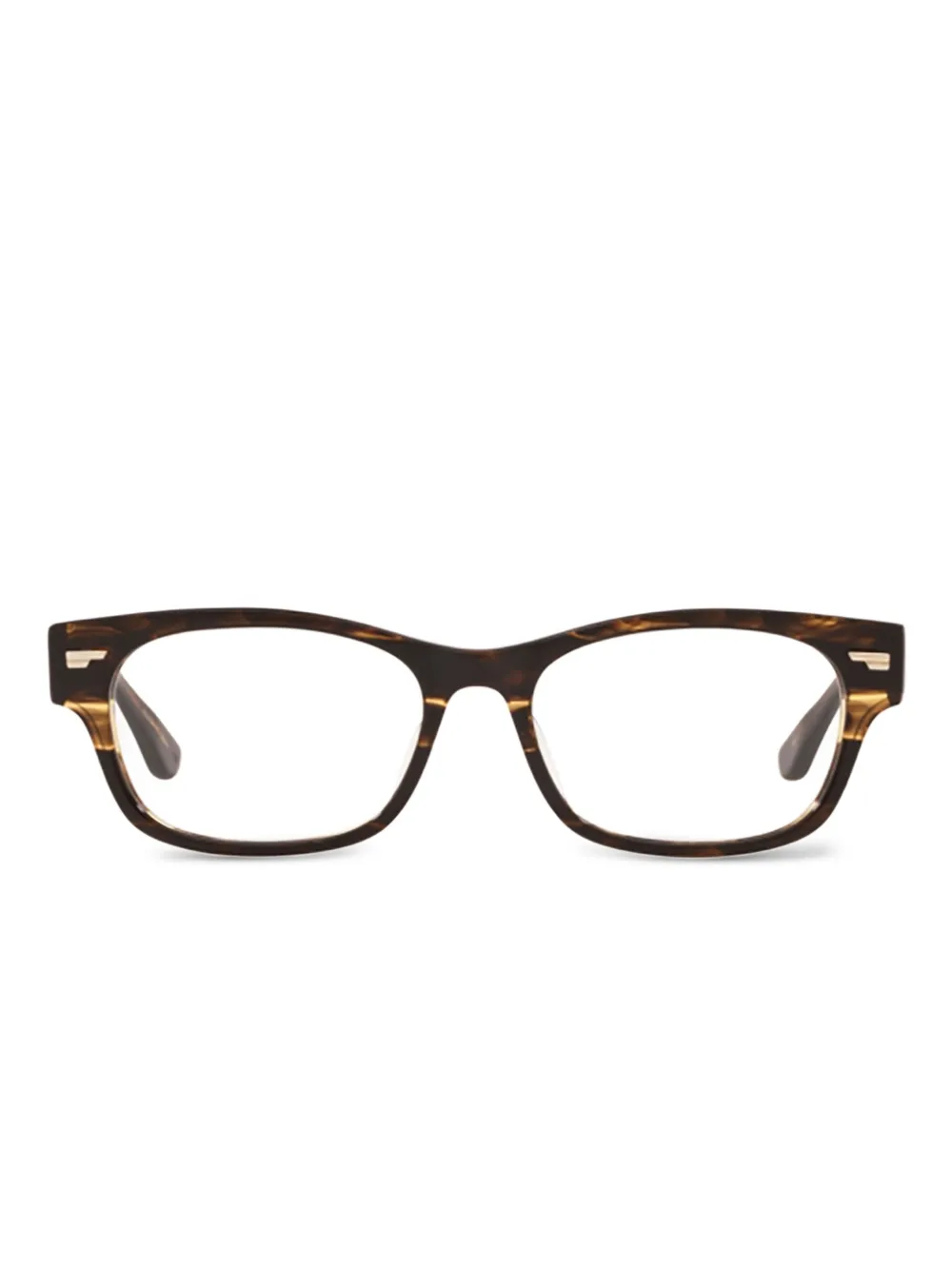 Oliver Peoples Occhiali Denton squadrati - Marrone