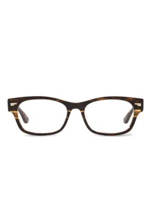 Oliver Peoples Denton rectangle-frame Glasses | Brown | FARFETCH KW
