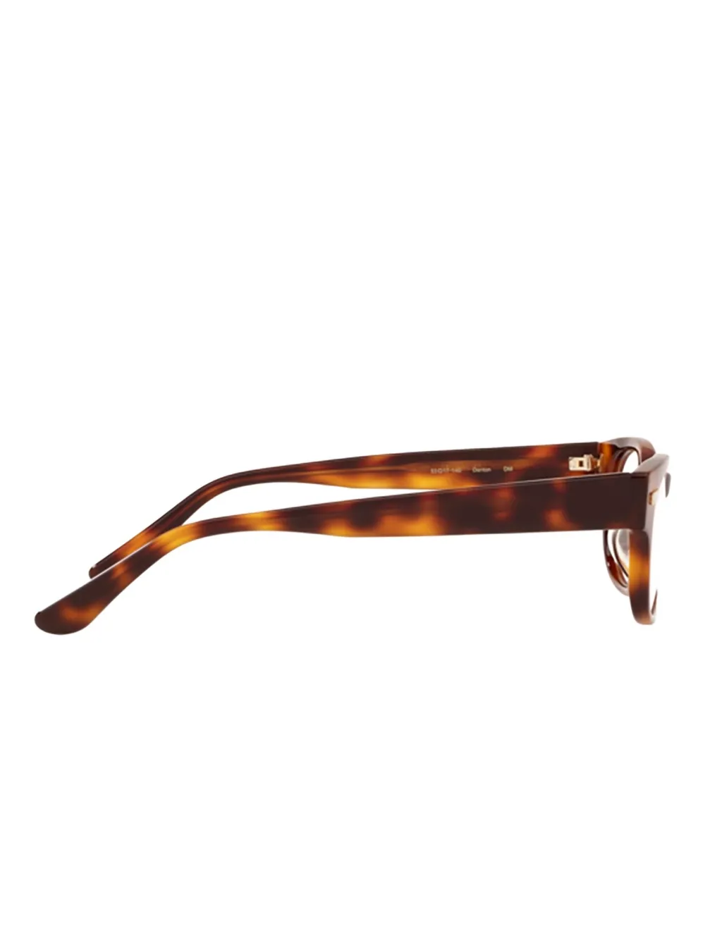 Oliver Peoples Denton bril met rechthoekig montuur Bruin