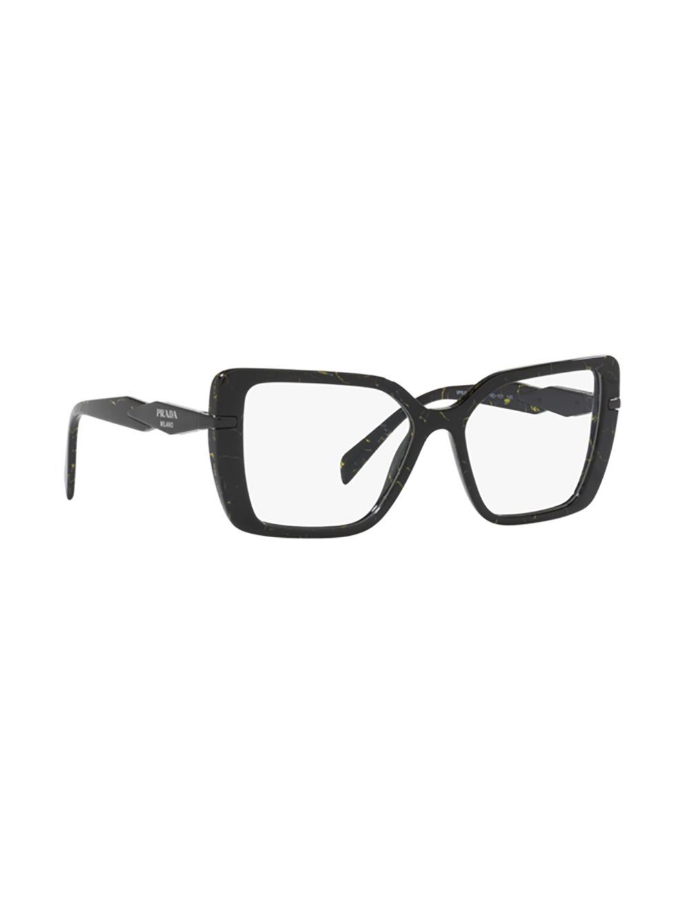 Prada Eyewear Bril met geometrisch montuur - Zwart