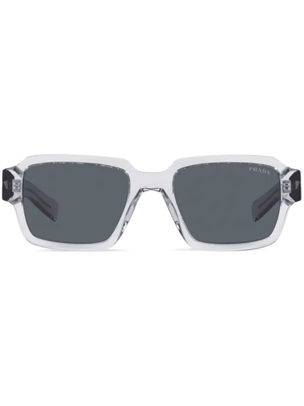 Prada Eyewear Occhiali Da Sole Squadrati Trasparenti Grigio