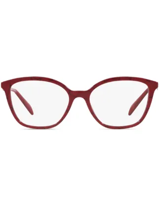 Prada red eyeglass frames store