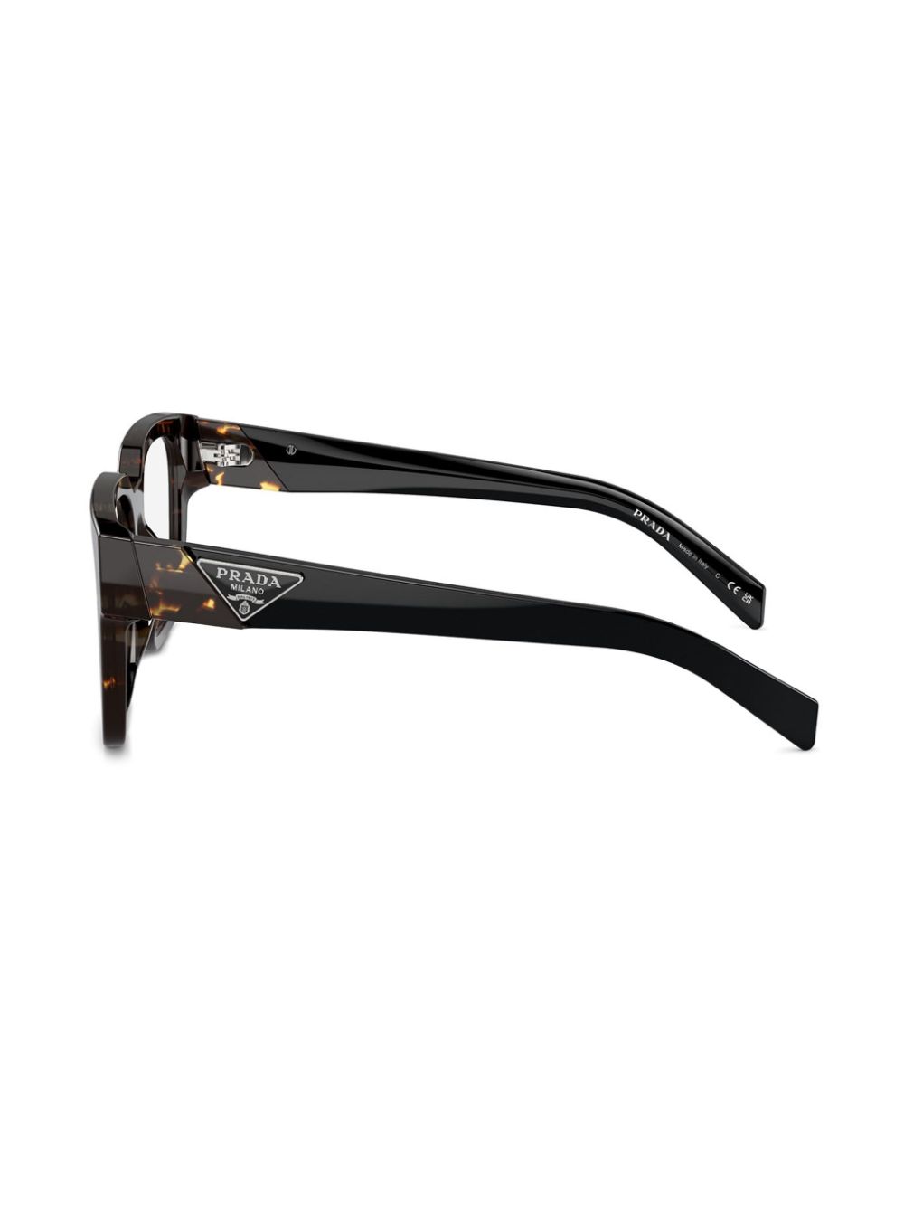 Prada Eyewear Bril met schildpadschild-effect Bruin