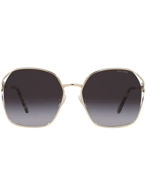 Miu Miu Eyewear logo square-frame sunglasses