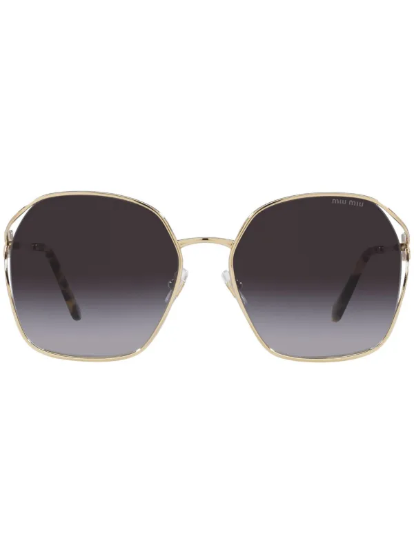 Miu Miu Eyewear スクエアフレーム サングラス Miu Miu Eyewear