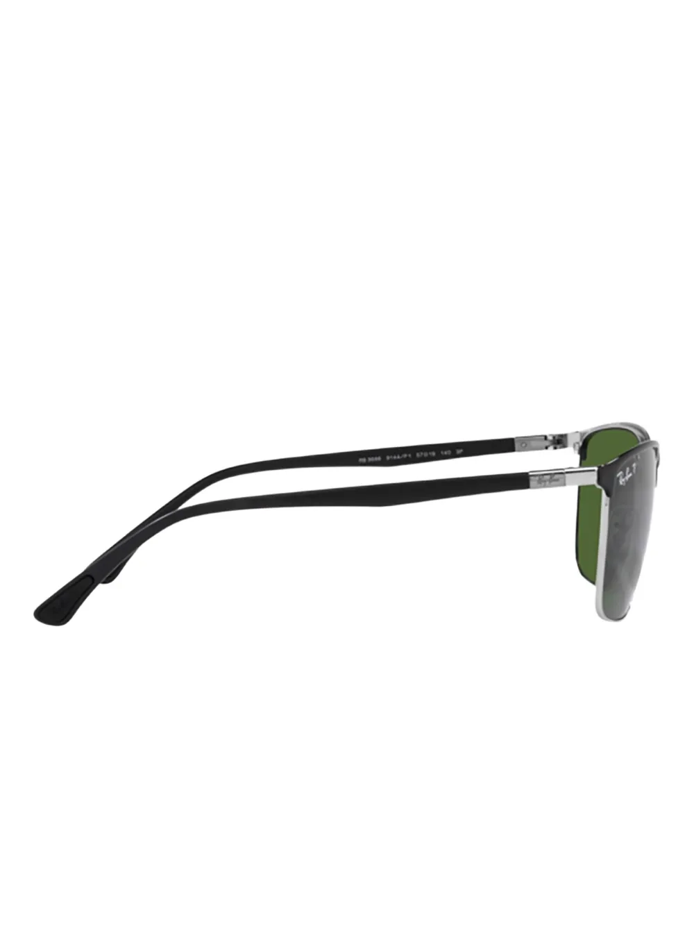 Ray Ban Rectangle-frame Sunglasses In Green