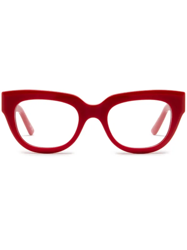 Red cat eye glasses frames best sale