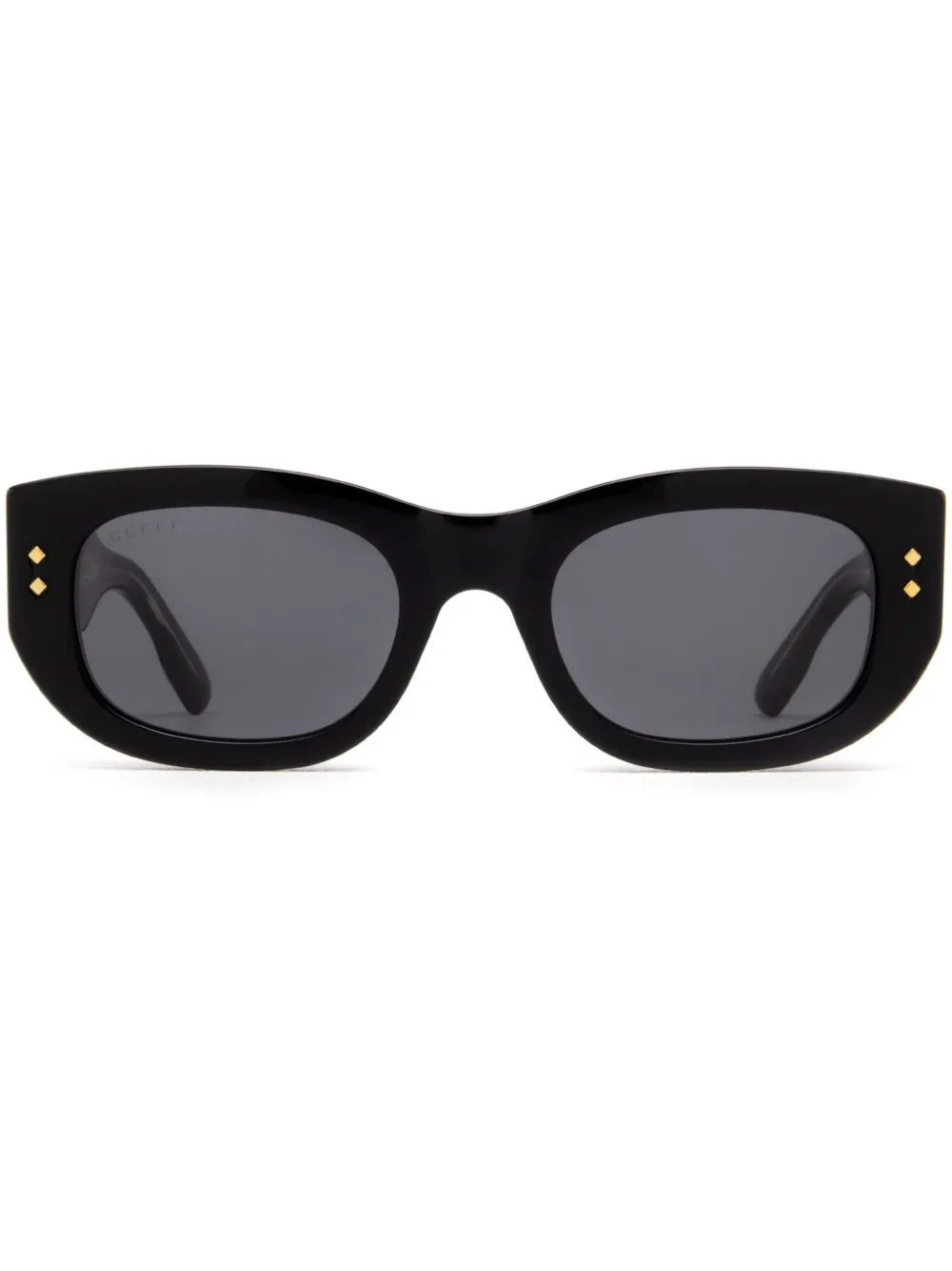 Gucci Eyewear Zonnebril met ovalen montuur Zwart