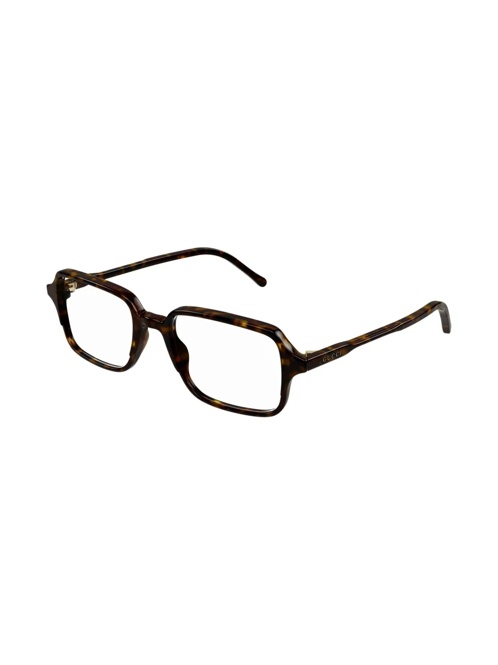 Gucci Eyewear Bril met logoprint Bruin