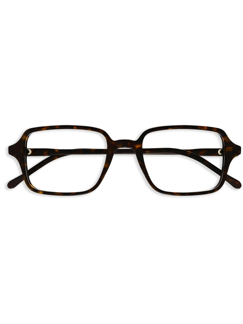 Gucci Eyewear Bril met logoprint Bruin