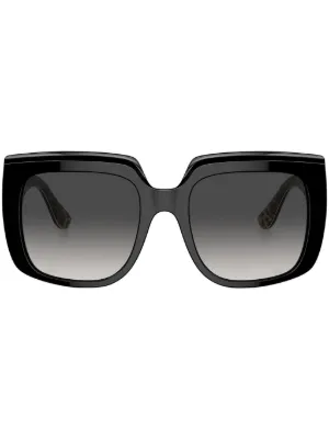 ドルチェ＆ガッバーナ ゼブラ サングラス Dolce & Gabbana Eyewear ゼブラ スクエアフレーム サングラス