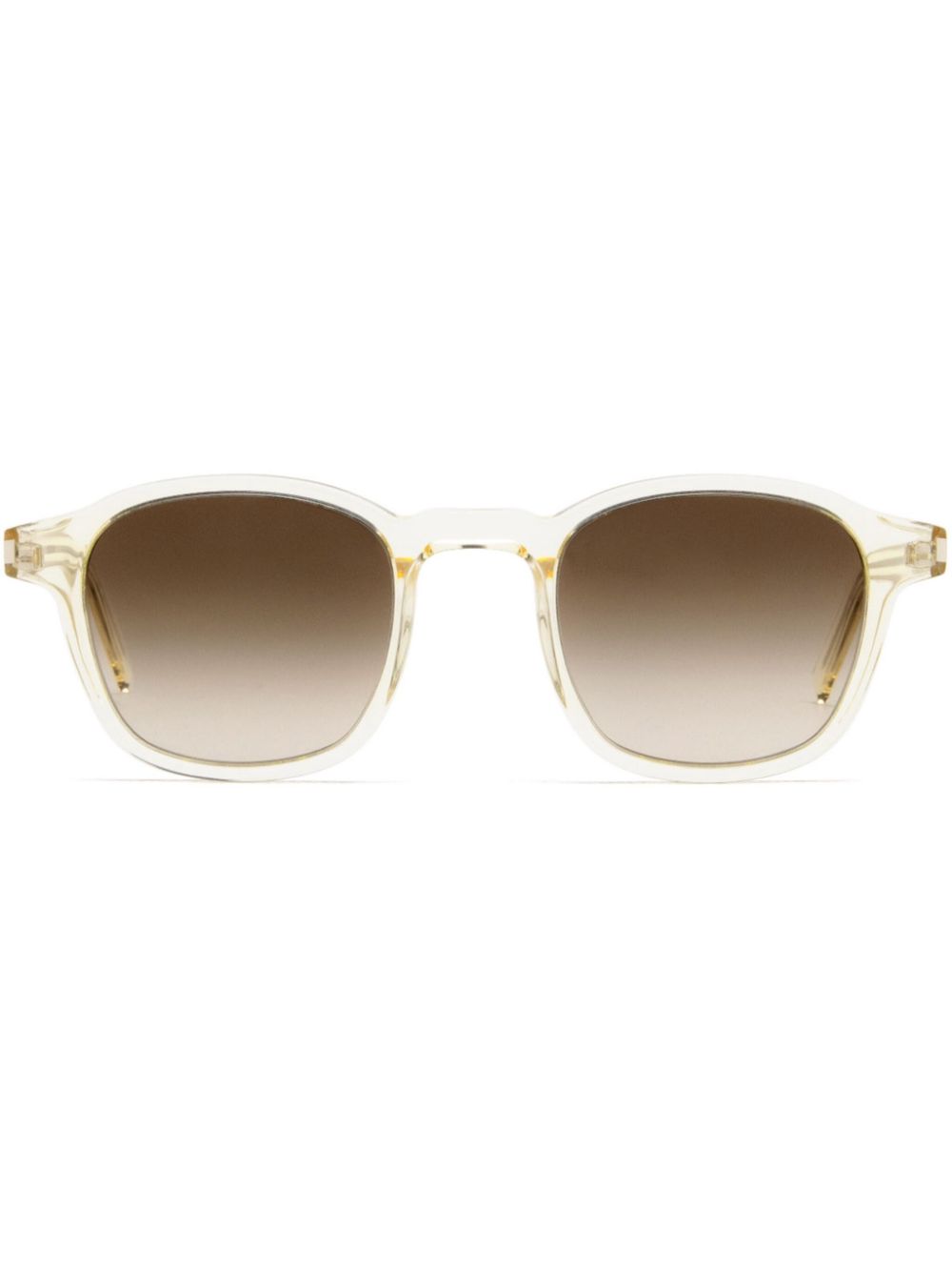 Saint Laurent Eyewear Zonnebril met vierkant montuur Geel