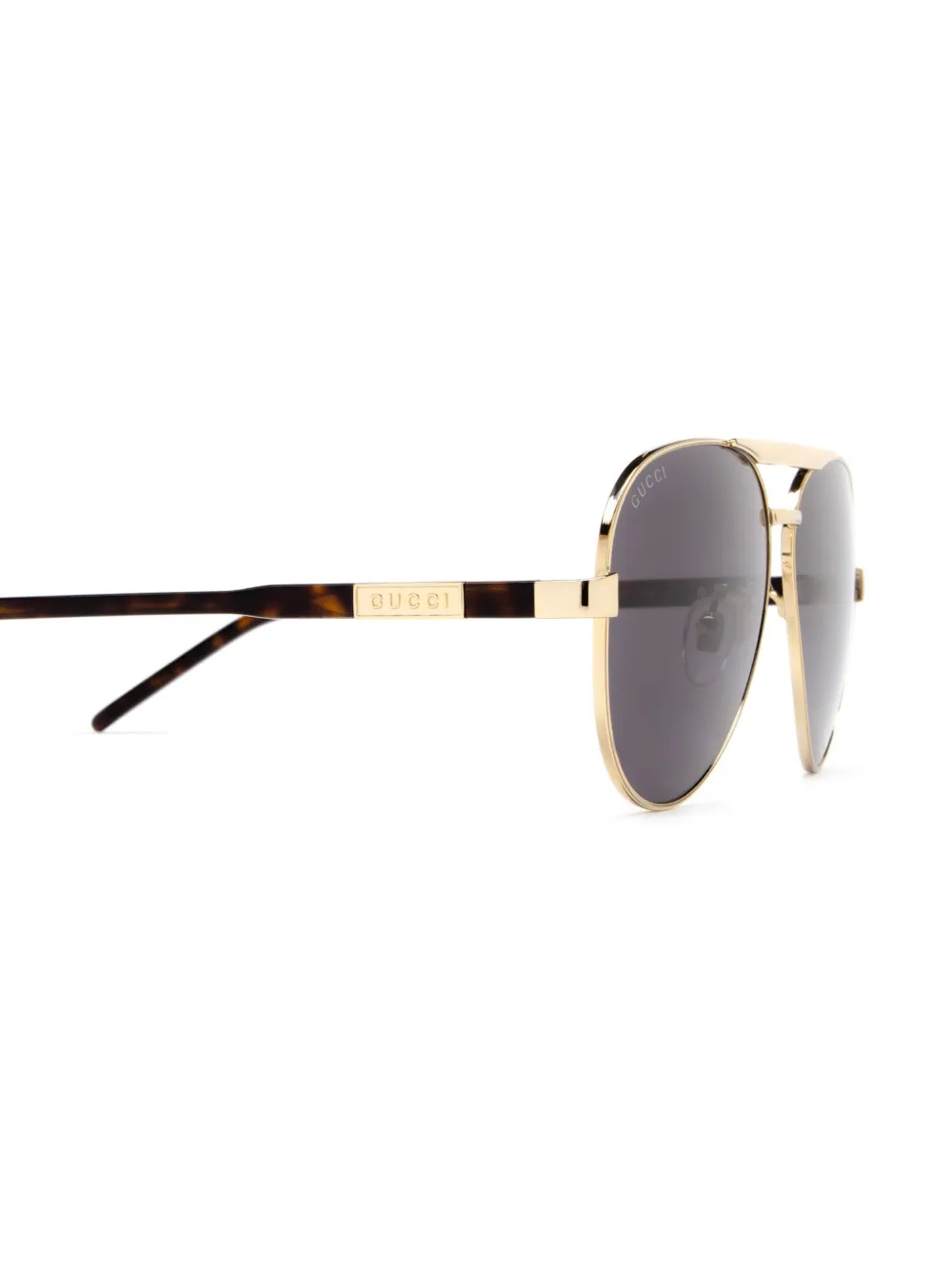 Gucci Eyewear Zonnebril met piloten montuur Goud