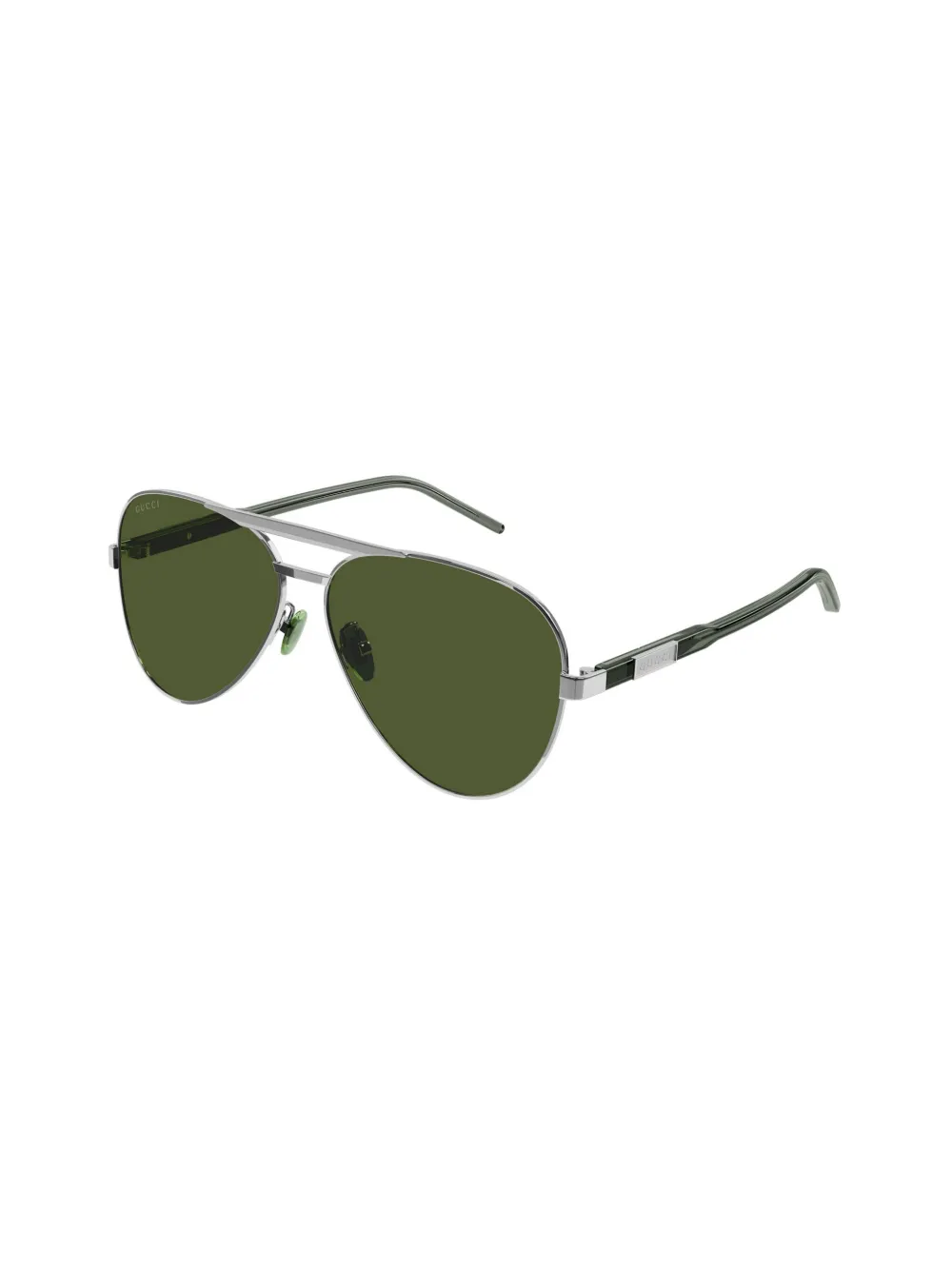 Gucci Eyewear Zonnebril met piloten montuur Zilver