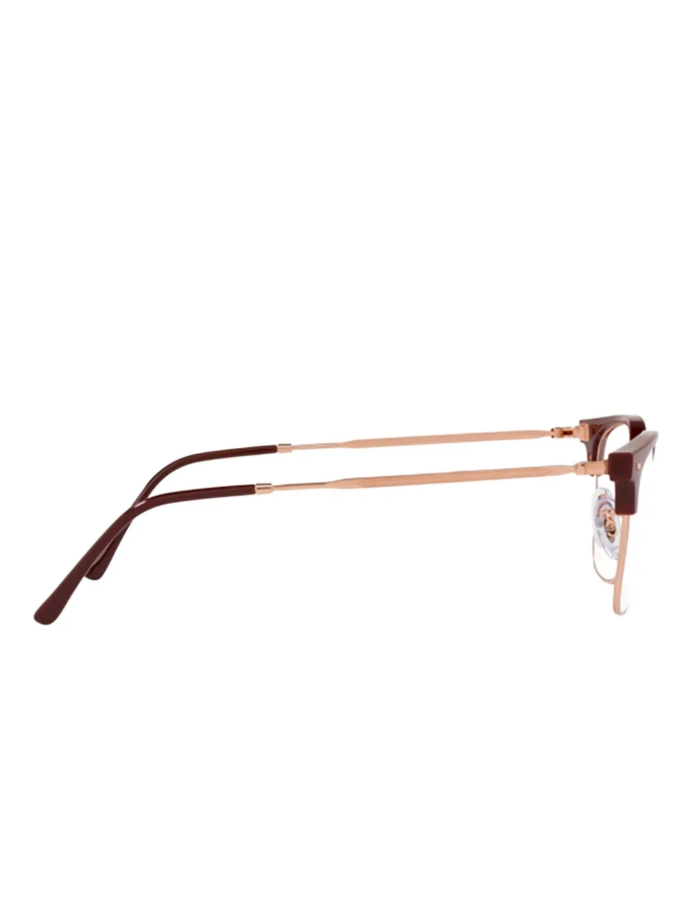 Ray-Ban Clubmaster zonnebril met vierkant montuur Rood